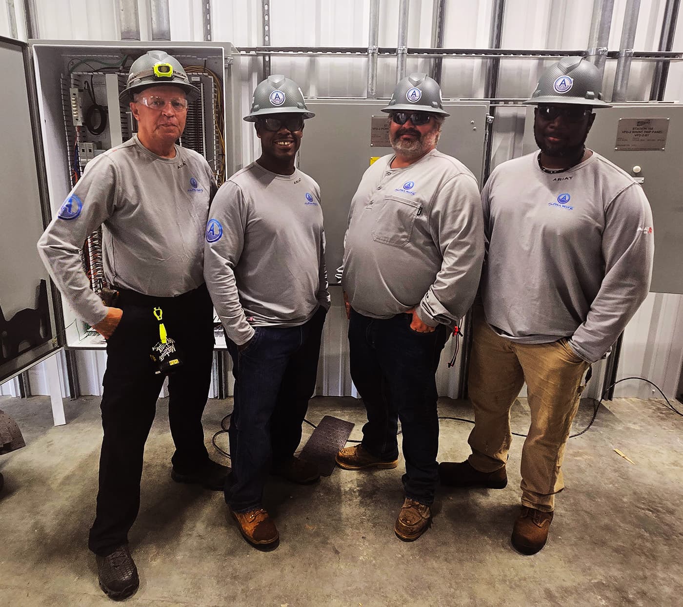 Alpha Wave commissioning leadership team on-site