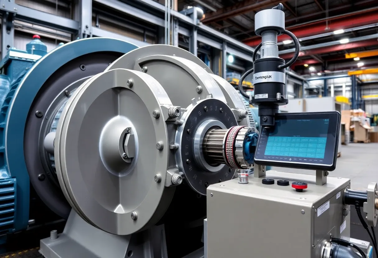 Industrial motor shaft alignment